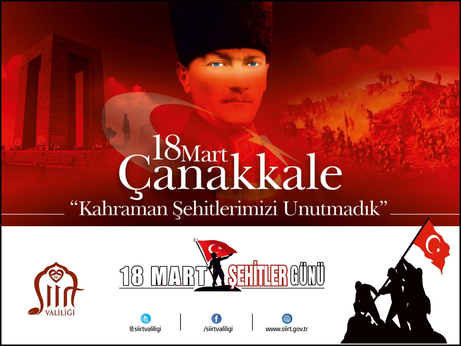 “18 MART ÇANAKKALE ZAFERİ VE ŞEHİTLERİ ANMA GÜNÜ” ÇEŞİTLİ ETKİNLİKLERLE ANILACAK