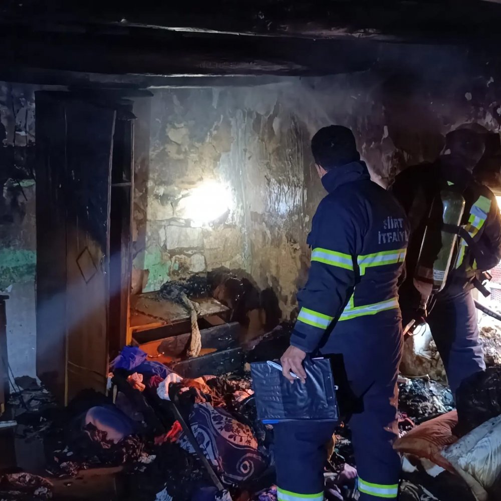 Siirt’te Çıkan Yangında Anne ve 3 Çocuğu Yaralandı