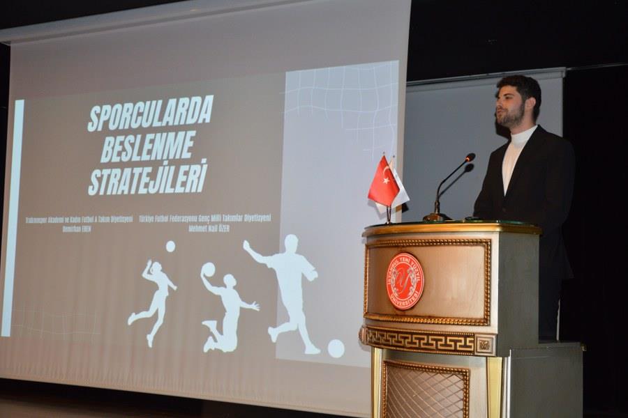 Sporcu Diyetisyeni Hemşerimiz Mehmet Nail Özer, İstanbul Yeni Yüzyıl Üniversitesinde Konferans Verdi
