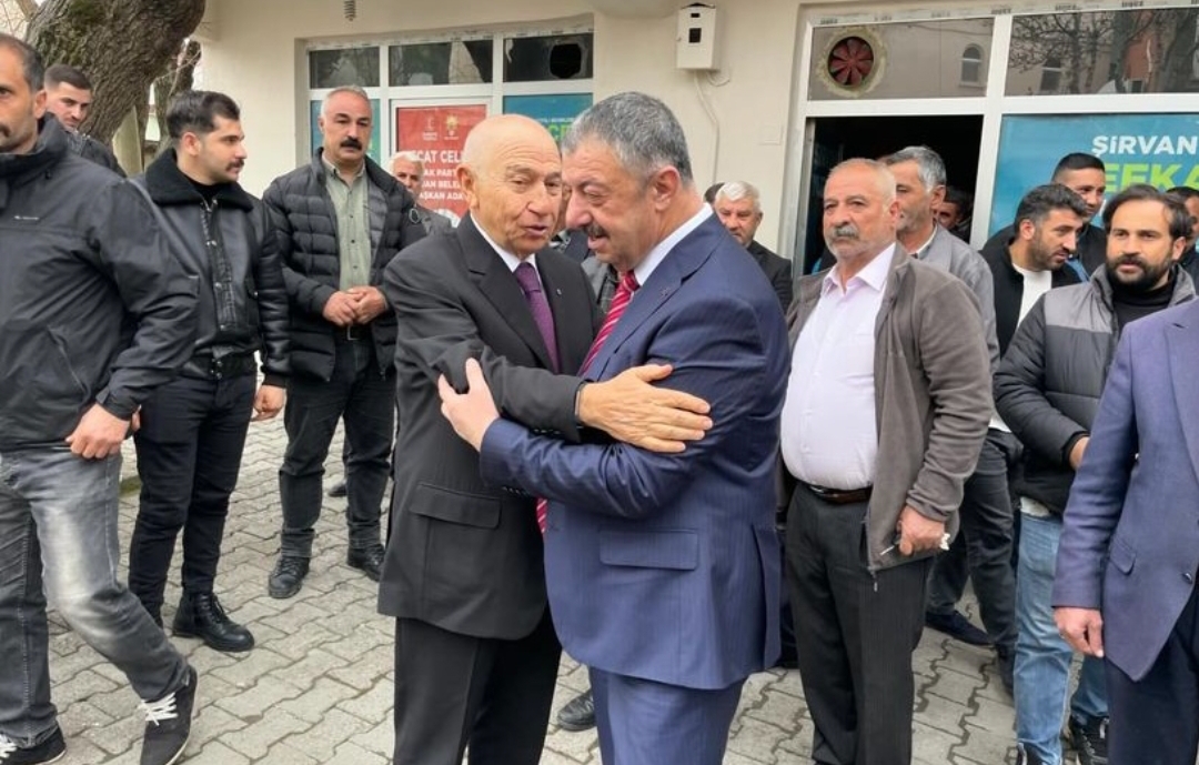 Nihat Özdemir Şirvan Belediye Başkanı Necat Cellek’i  Ziyaret etti