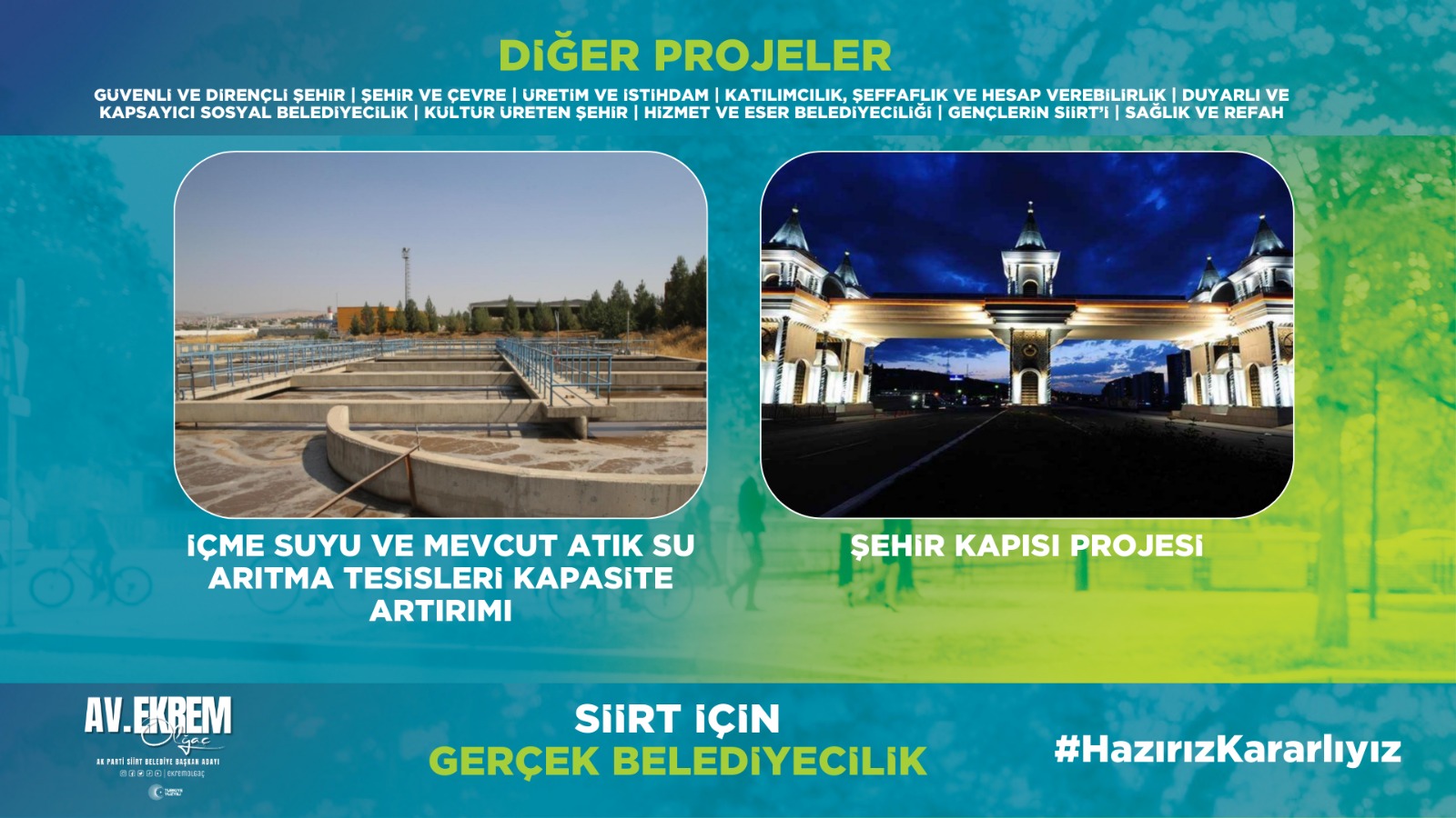 OLĞAÇ; “İÇME SUYU VE ATIKSU ARITMA  TESİSLERİNİN KAPASİTESİNİ ARTIRACAĞIZ”