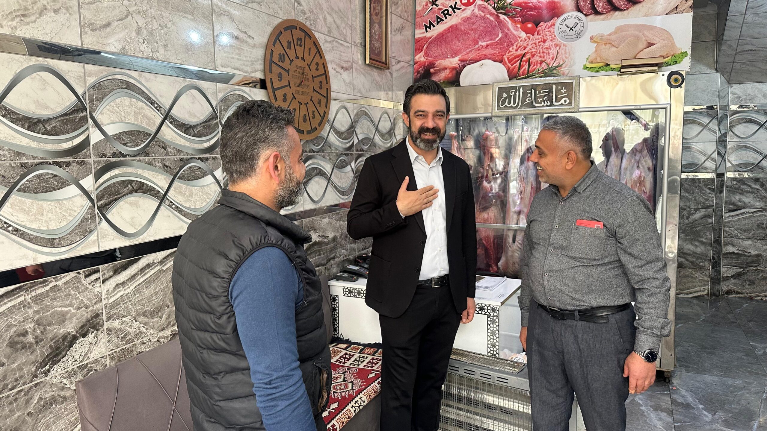 OLĞAÇ; ESNAFA SESLENDİ! “ŞEHRİMİZİ YATIRIMLARLA KALKINDIRACAĞIZ”