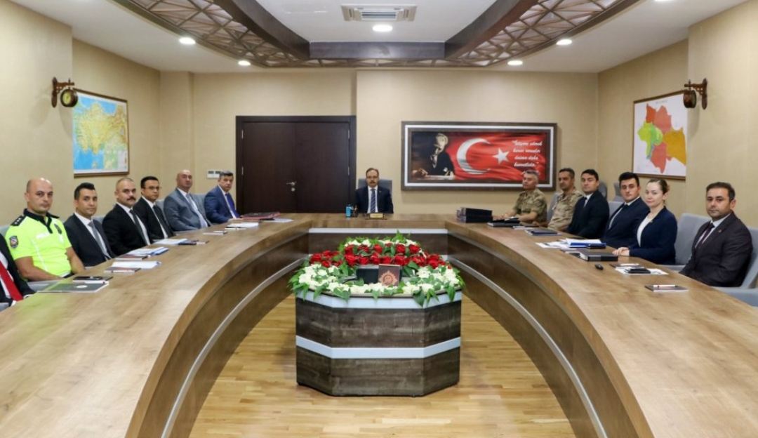 Vali Kızılkaya Başkanlığında İl Güvenlik ve Asayiş Koordinasyon Toplantısı Yapıldı