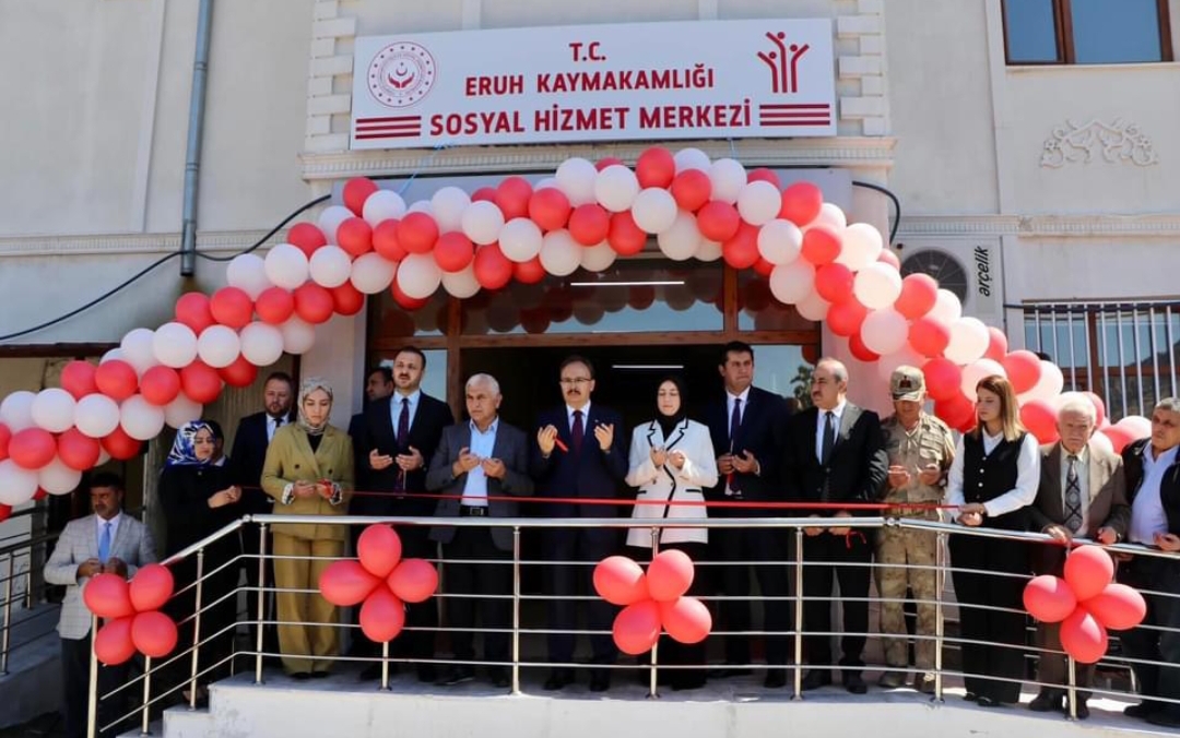 Eruh’ta Sosyal Hizmetler Merkez Müdürlüğünün Açılışı Yapıldı