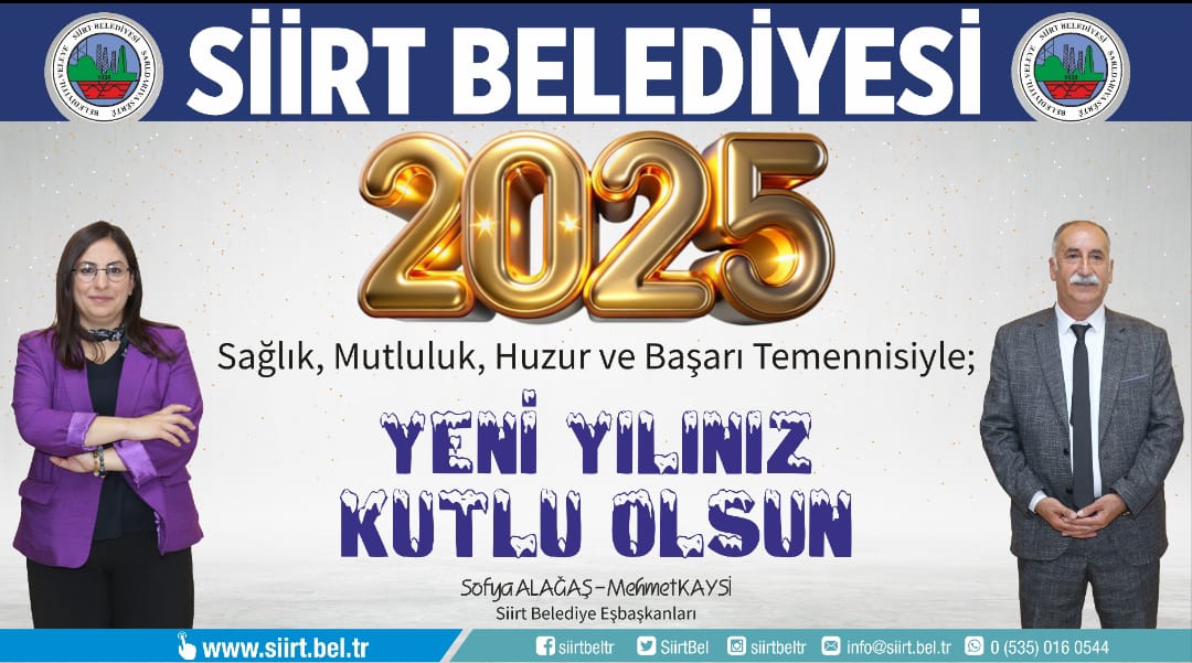 Siirt Belediyesi Eş Başkanlarından Yeni Yıl Mesajı