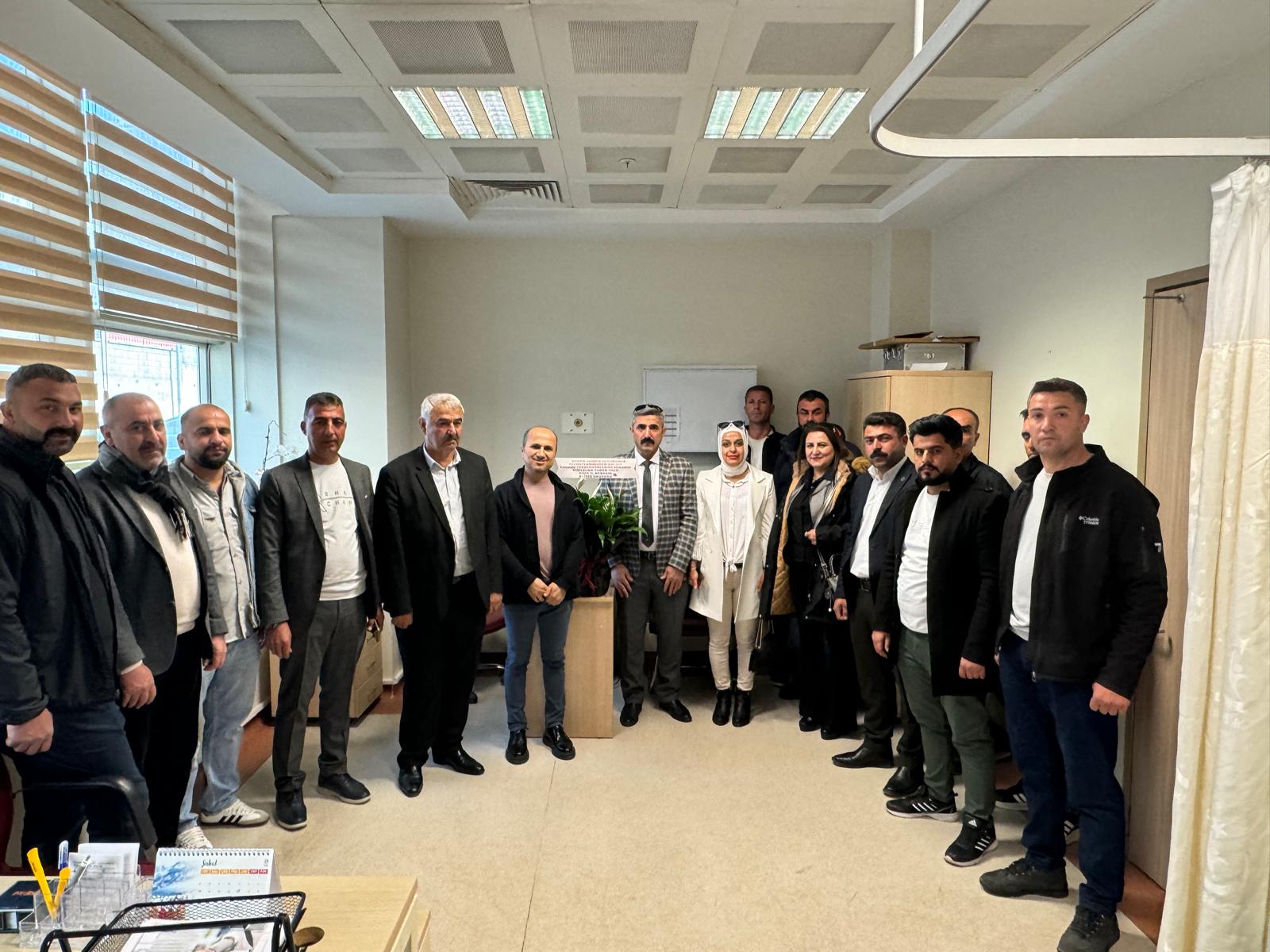 Kızıl Elma Turan Yolu Siirt İl Başkanı Abidin Okuyucu Dr. Öğr. Üyesi Muzaffer Aslanı Ziyaret etti