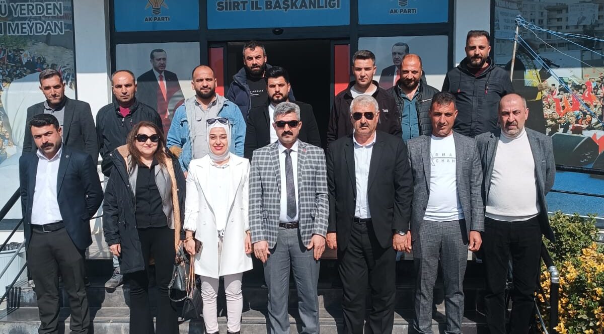 Kızıl Elma Turan Yolu Siirt İl Başkanı Abidin Okuyucu’dan Ak Parti il başkanı Özturan’a ziyaret