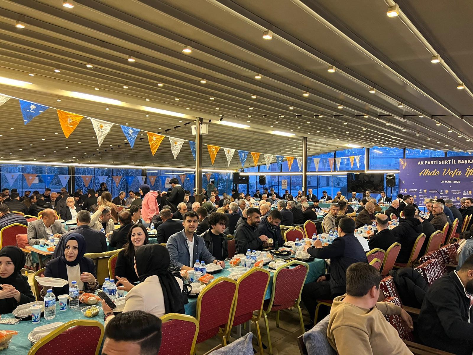 Siirt Ak Parti’den Ahde Vefa İftarı