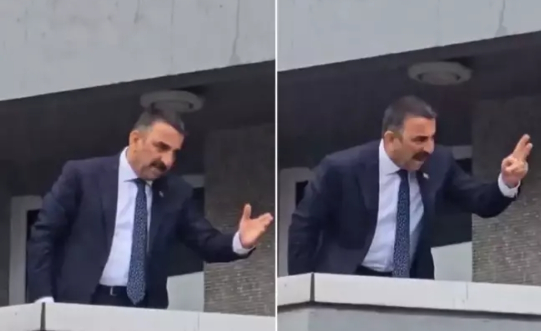 Eski Siirt Valisi Balkona Çıkıp Alternatif Törene Tepki Gösterdi; Utanmıyor musunuz?