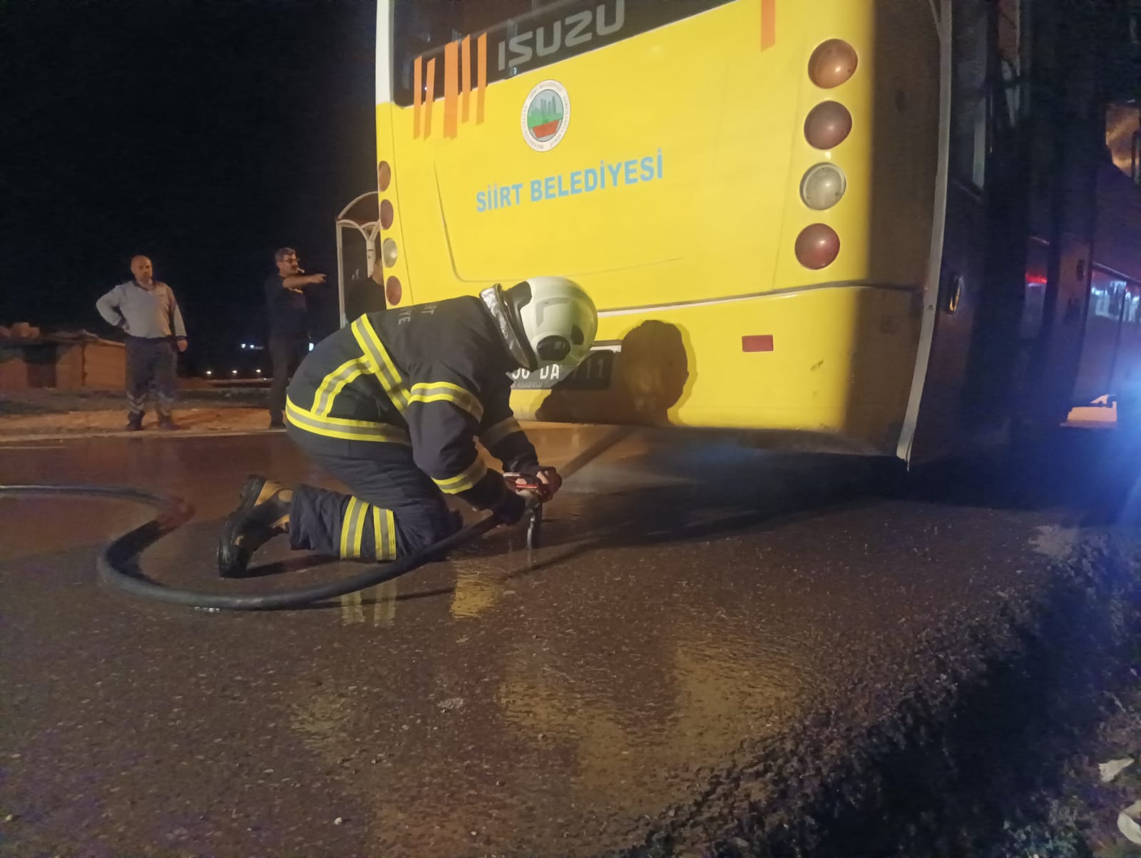 Belediye Otobüsünde Yangın Paniği