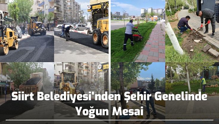 Siirt Belediyesi’nden Yoğun Mesai