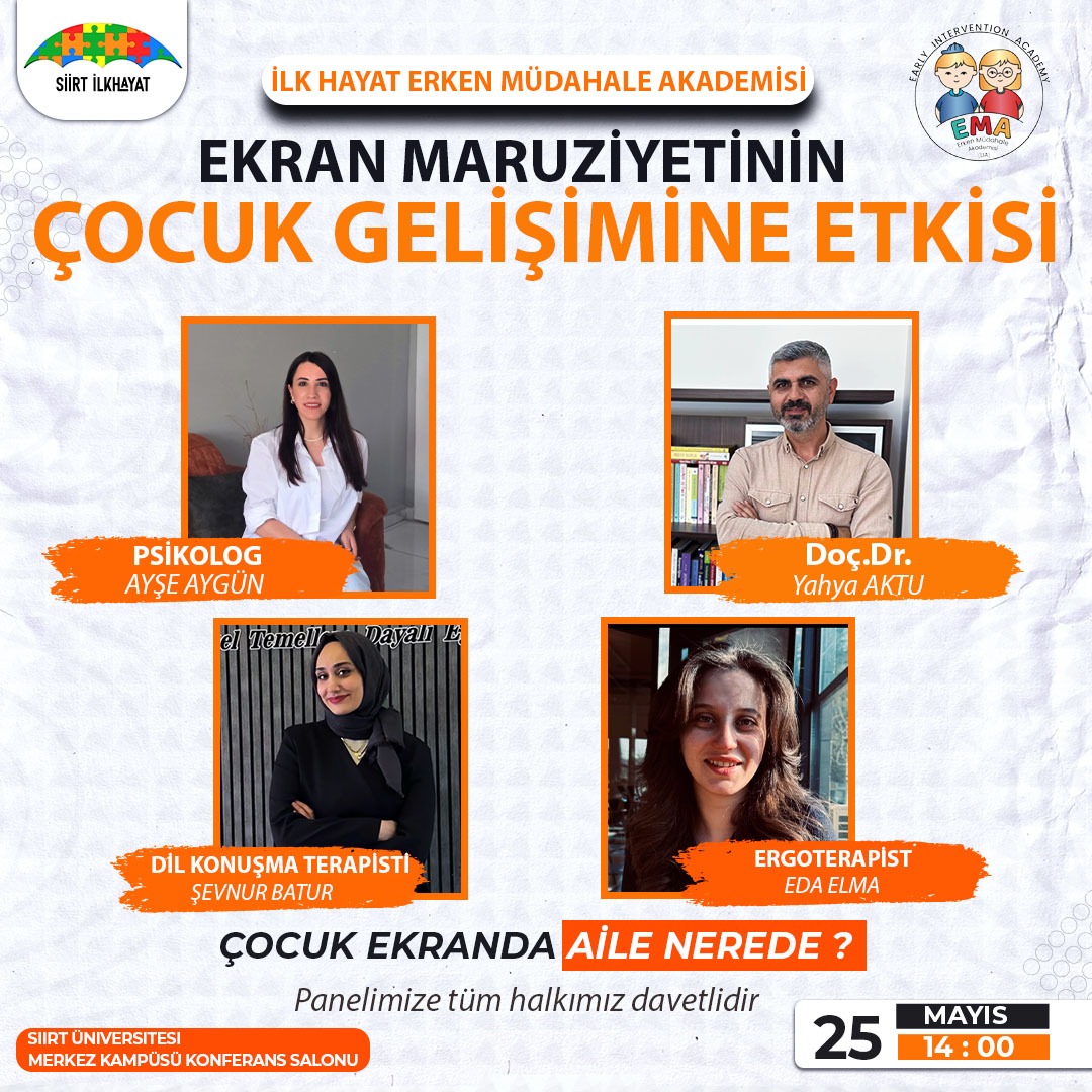 SİİRT’TE EKRAN MARUZİYETİ PANELİ: “ÇOCUK EKRANDA, AİLE NEREDE?”