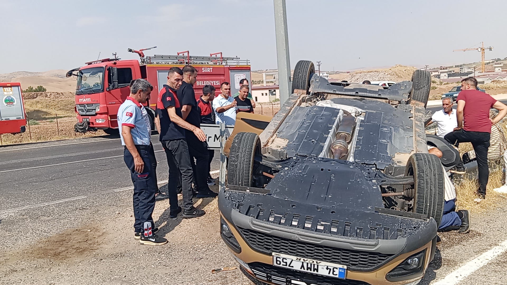 Siirt’te Trafik Kazası: 3 Kişi Yaralandı