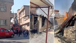Siirt’te Ev Çatısında Çıkan Yangın Korkuttu