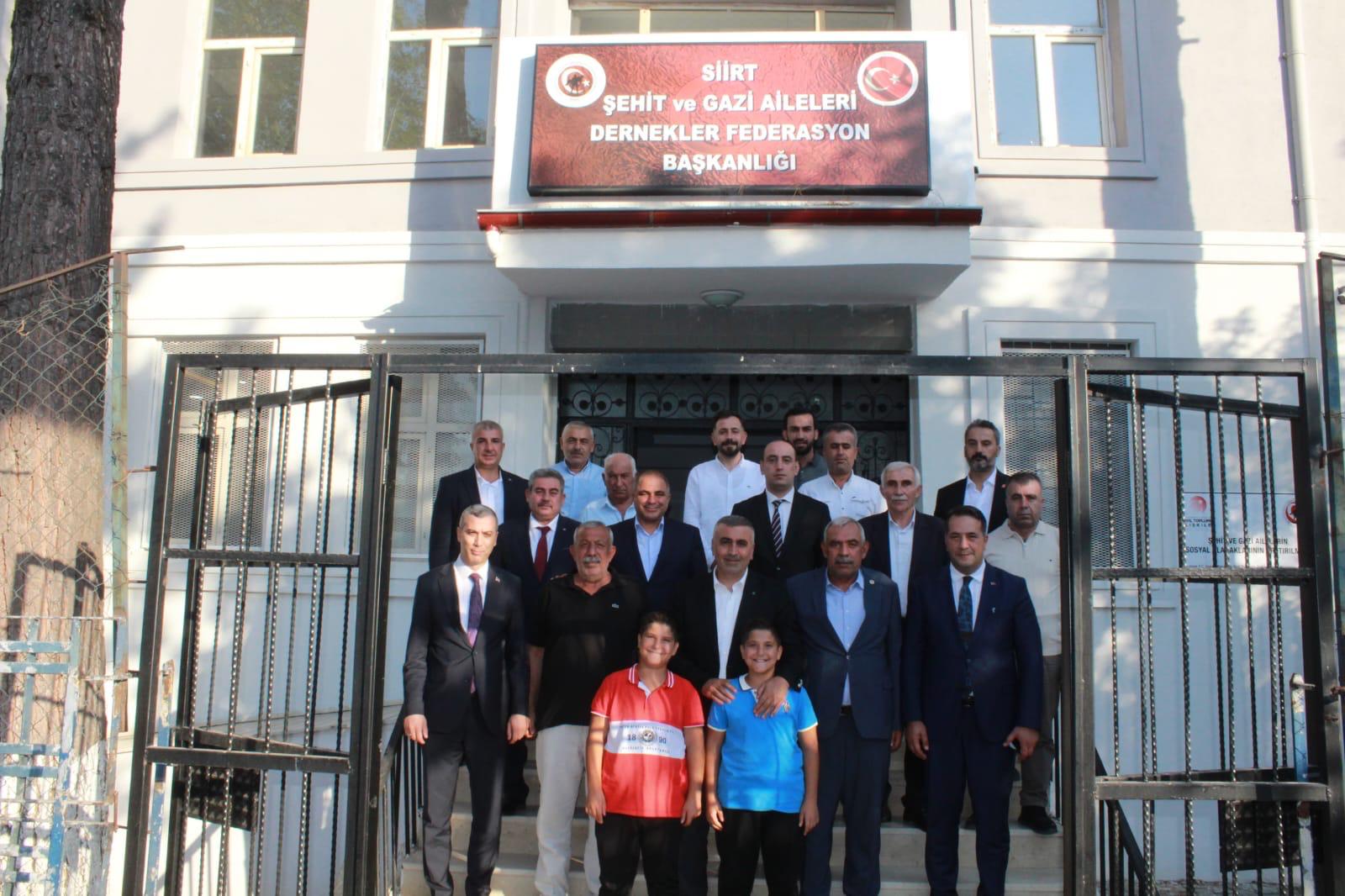 MHP HEYETİ ŞEHİT GAZİ FEDERASYONUNU ZİYARET ETTİ 