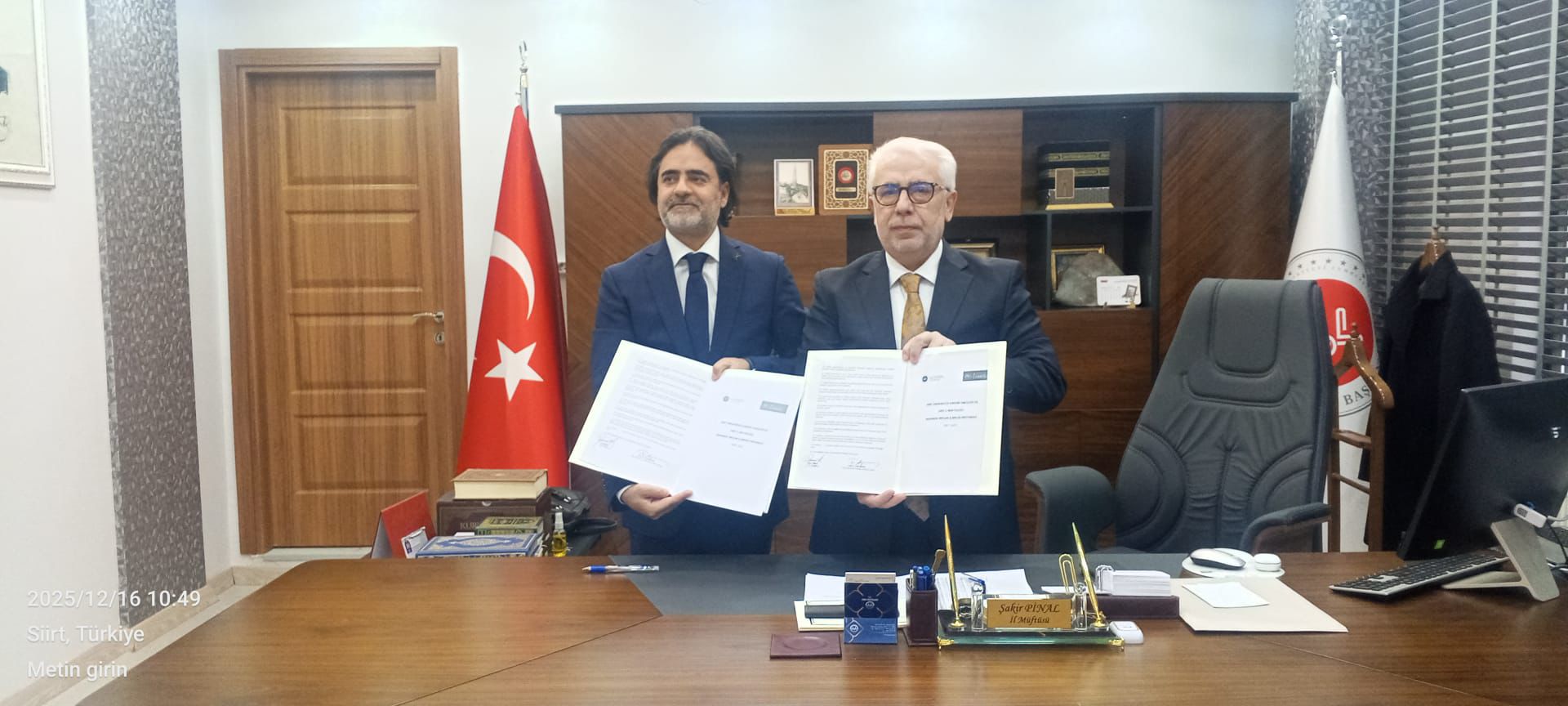 Siirt İl Müftülüğü ile Siirt Üniversitesi Arasında İş Birliği Protokolü İmzalandı