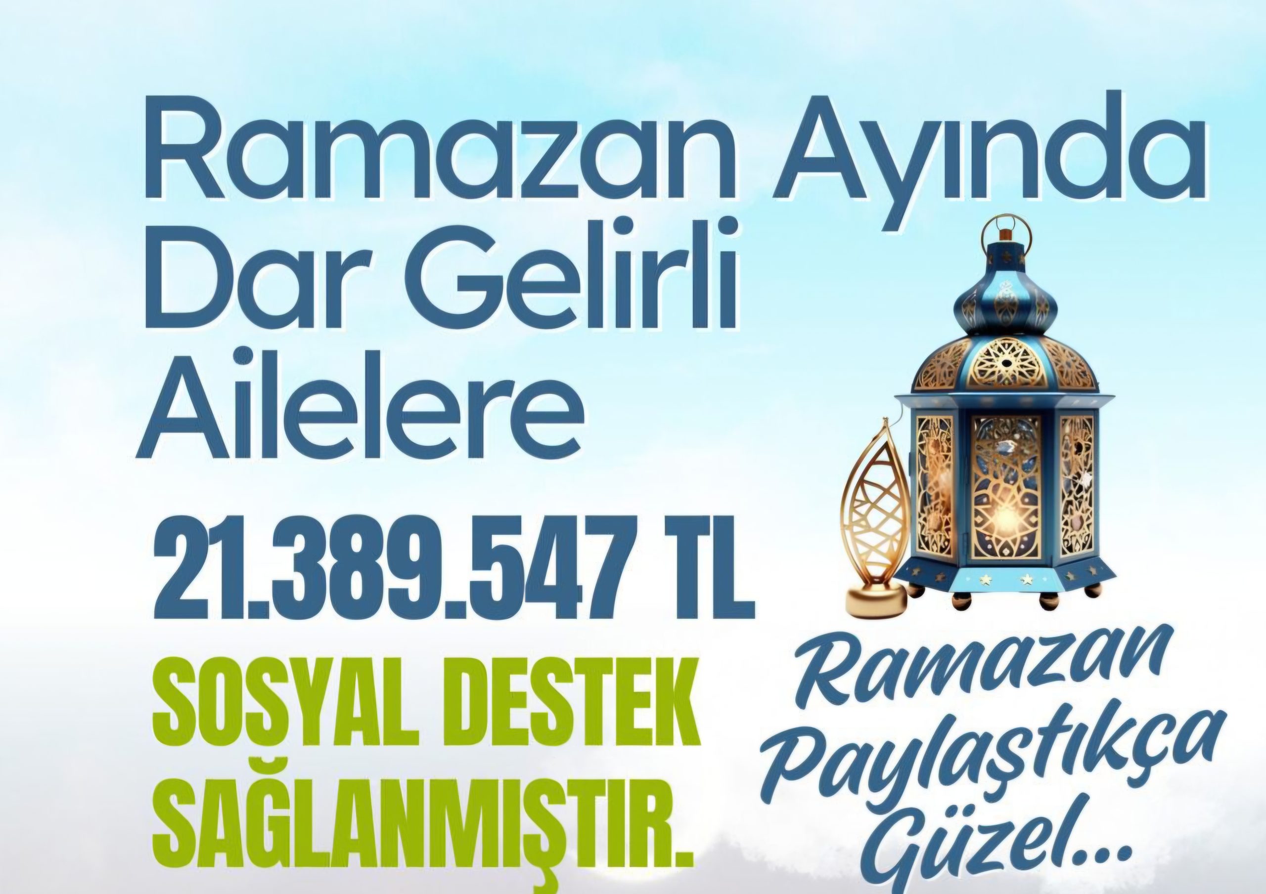 Siirt’te Ramazan Ayında 5 Bin 573 Haneye 21,3 Milyon TL Destek