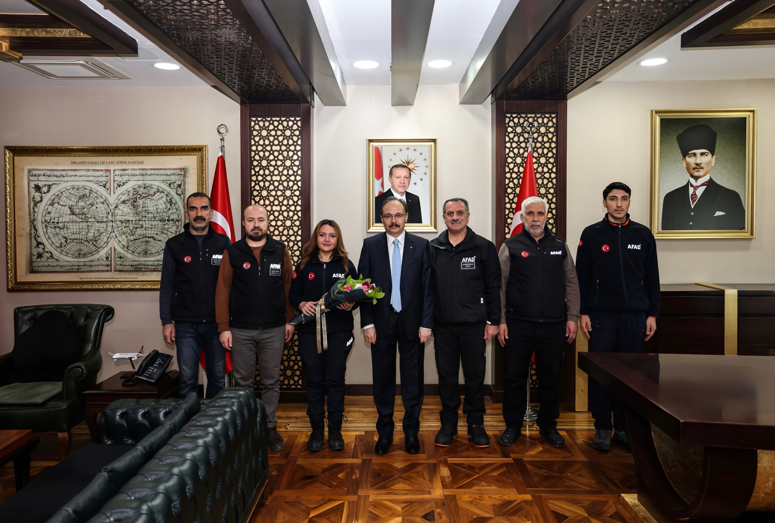 Siirt’te Deprem Haftası Kapsamında AFAD Heyeti Vali Kızılkaya’yı Ziyaret Etti
