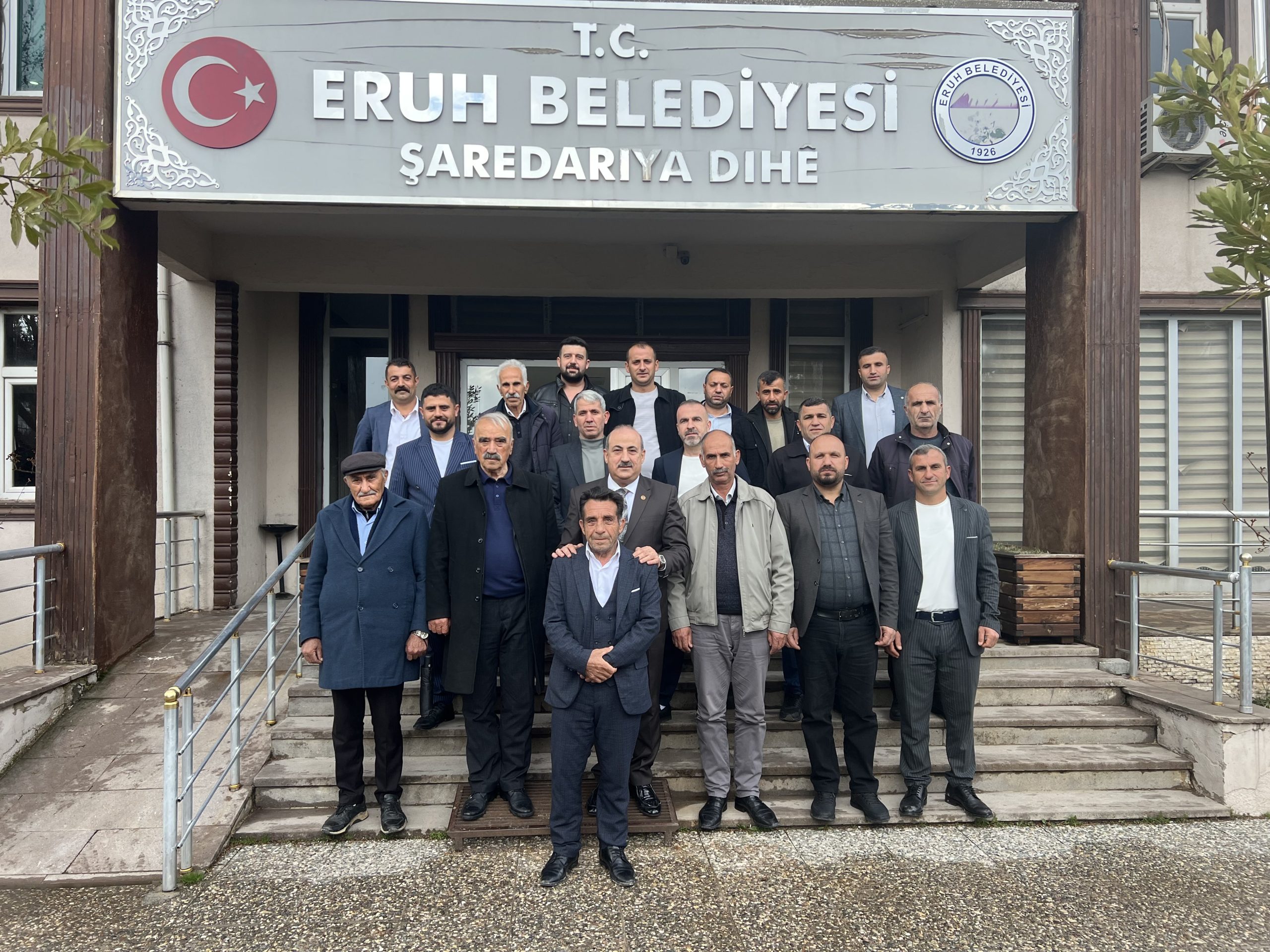 Köy Muhtarlarından Eruh Belediye Başkanı Cevher Çiftçi’ye Bayramlaşma Ziyareti