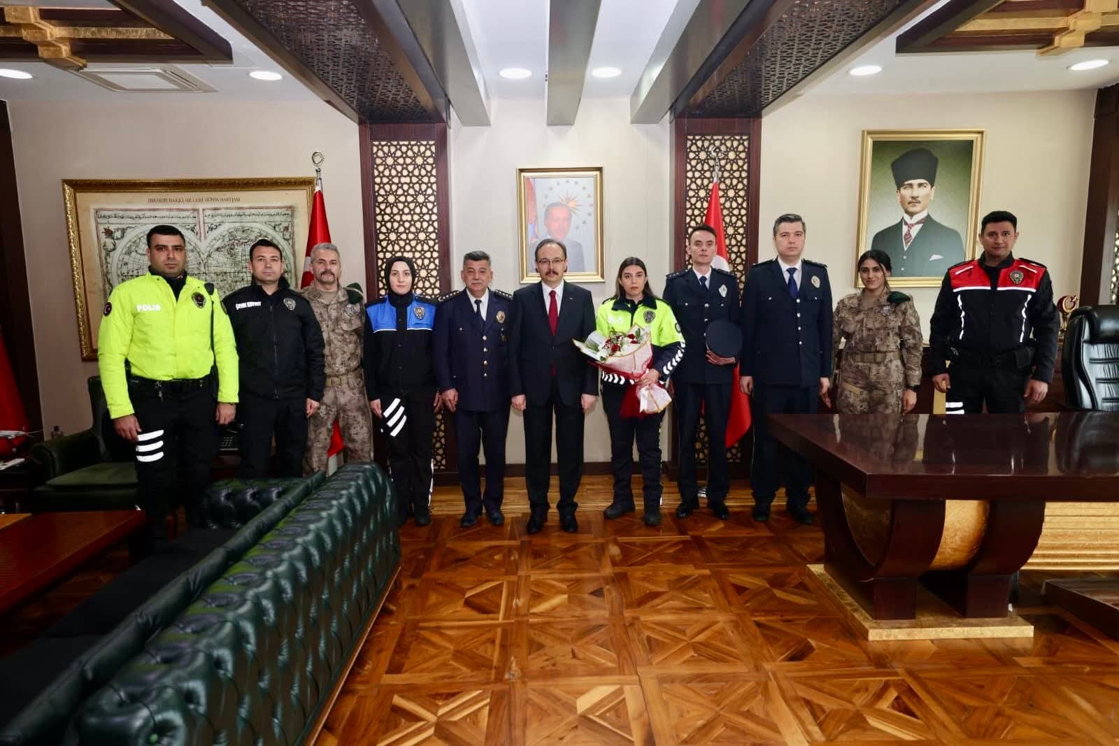 Siirt’te Polis Haftası Kapsamında Vali Kızılkaya’ya Ziyaret