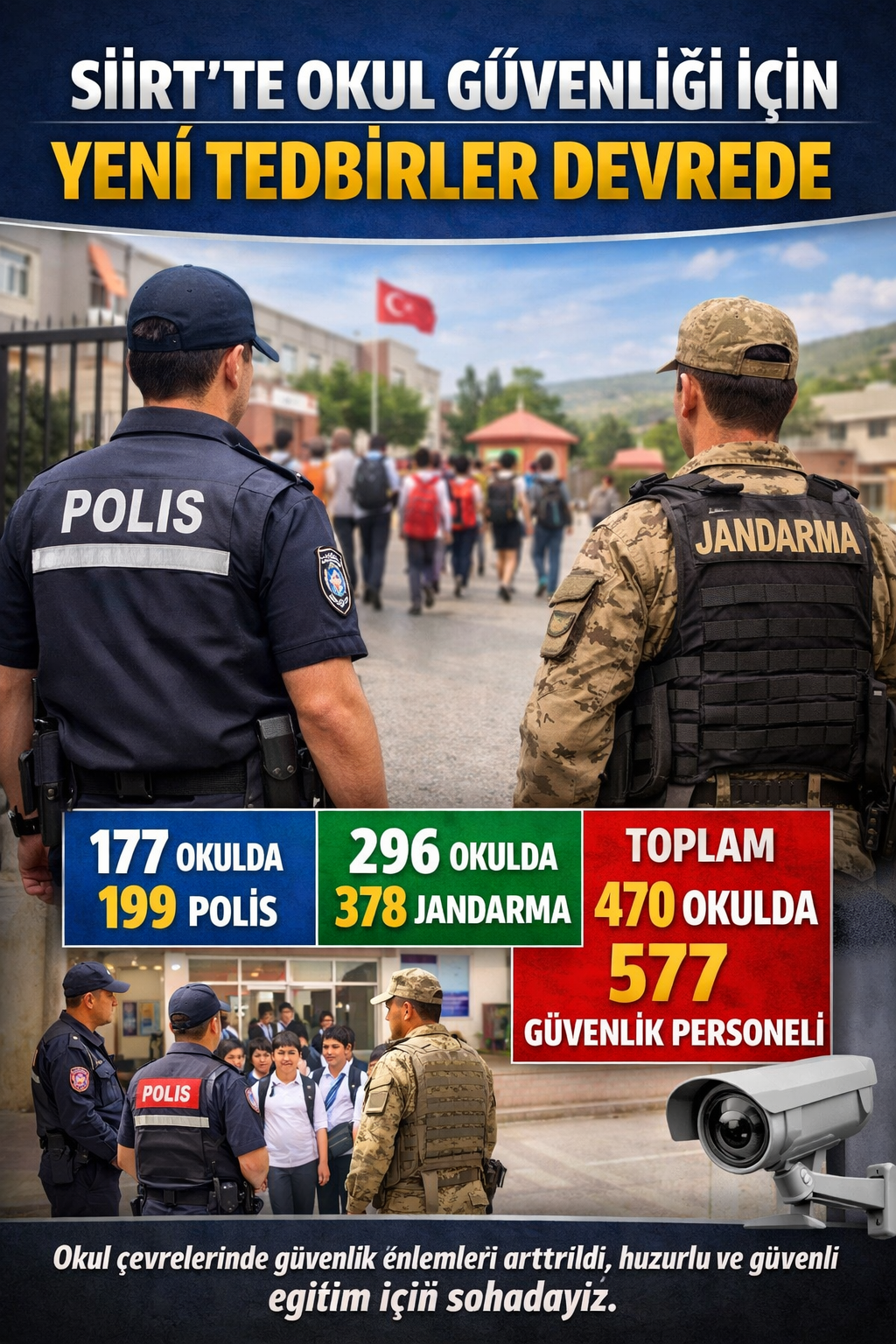 Siirt’te Okul Güvenliği İçin Yeni Tedbirler Devrede