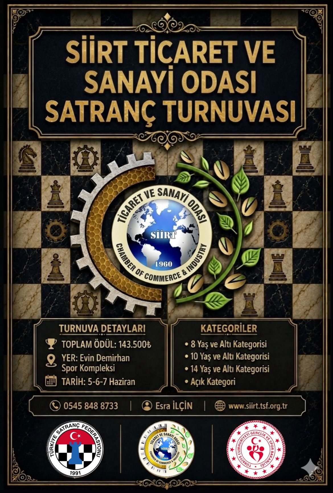 Siirt’te Büyük Satranç Heyecanı Başlıyor