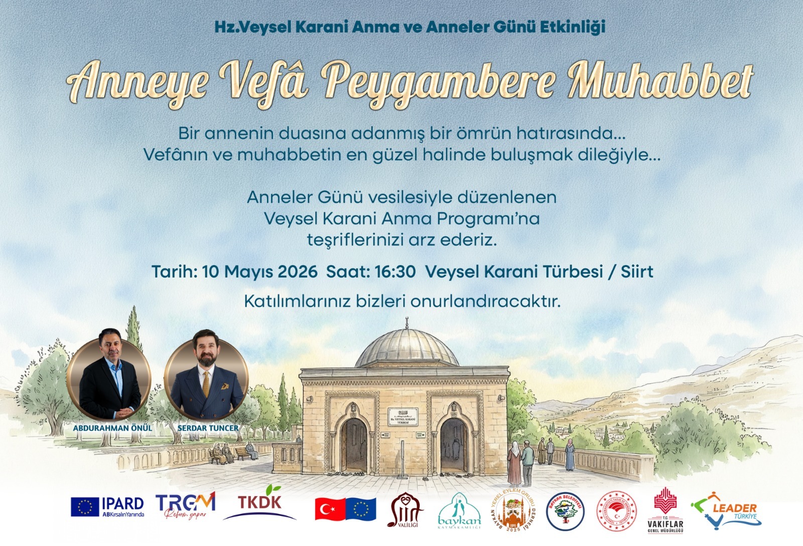 Anneler Günü Dolayısıyla Anlamlı Bir Anma Programı Düzenleniyor