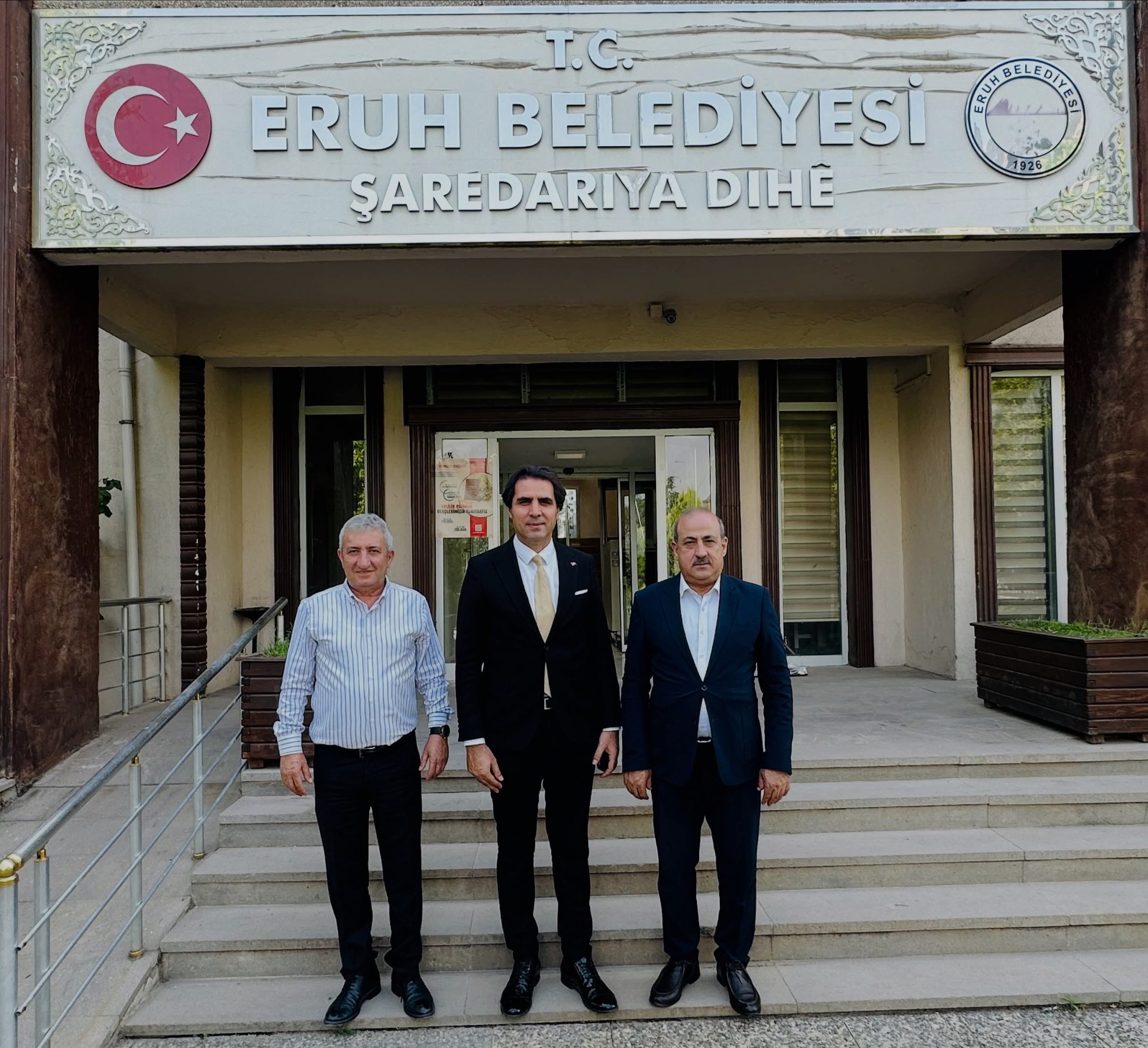 İl Milli Eğitim Müdürü İlhan Saz’dan Eruh’ta Belediye Başkanı Cevher Çiftçi’ye Ziyaret